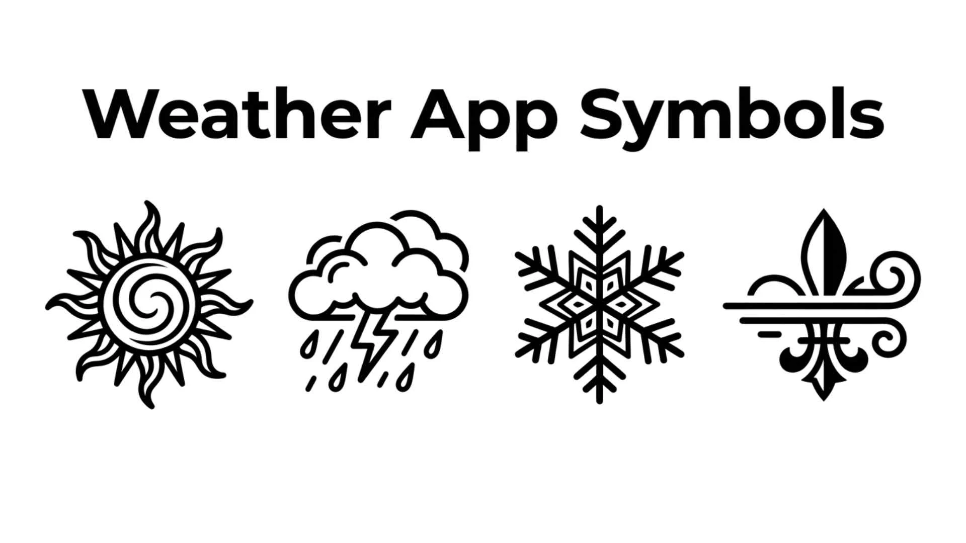 Weather App Symbols
