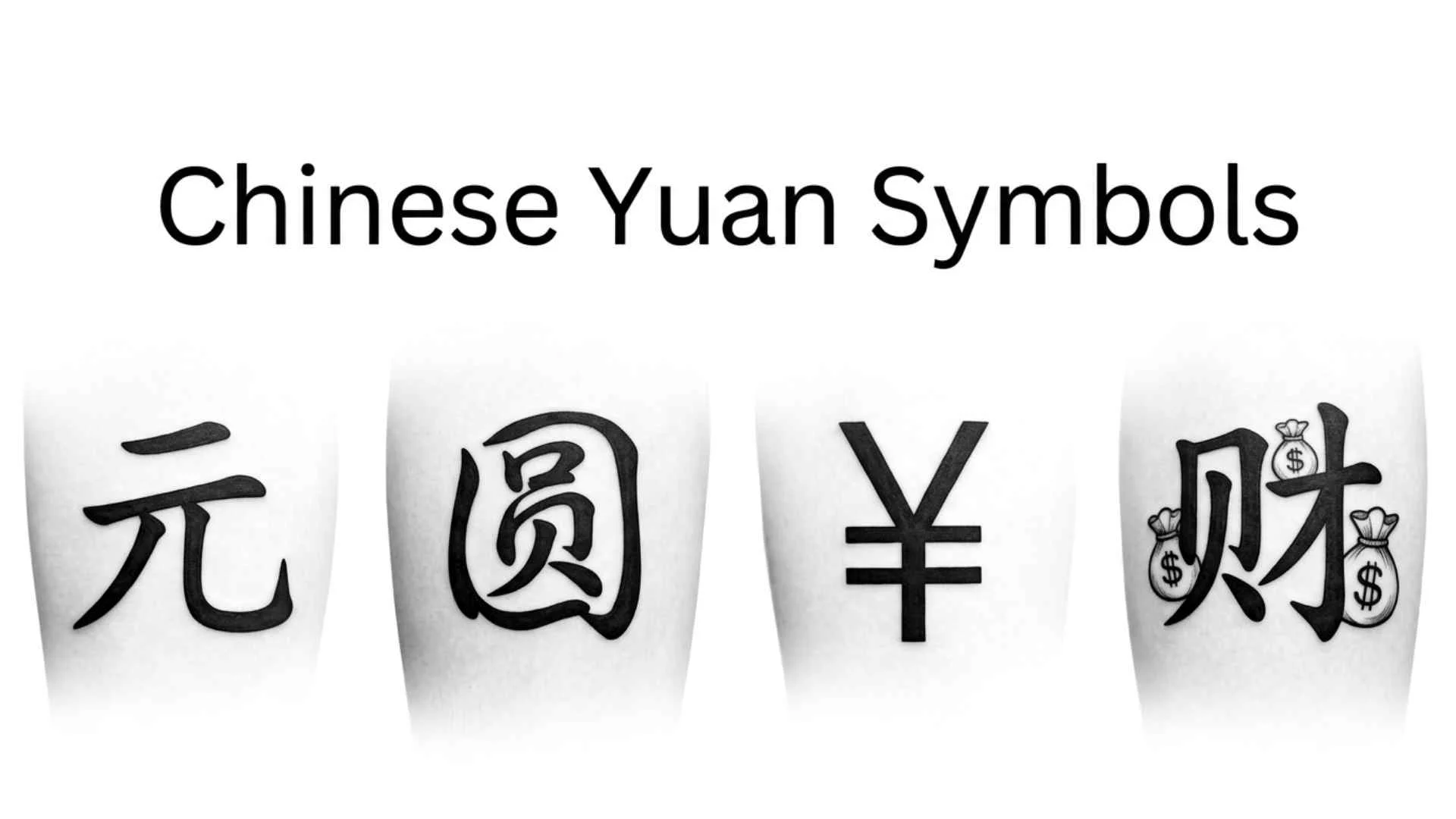 Chinese Yuan Symbols