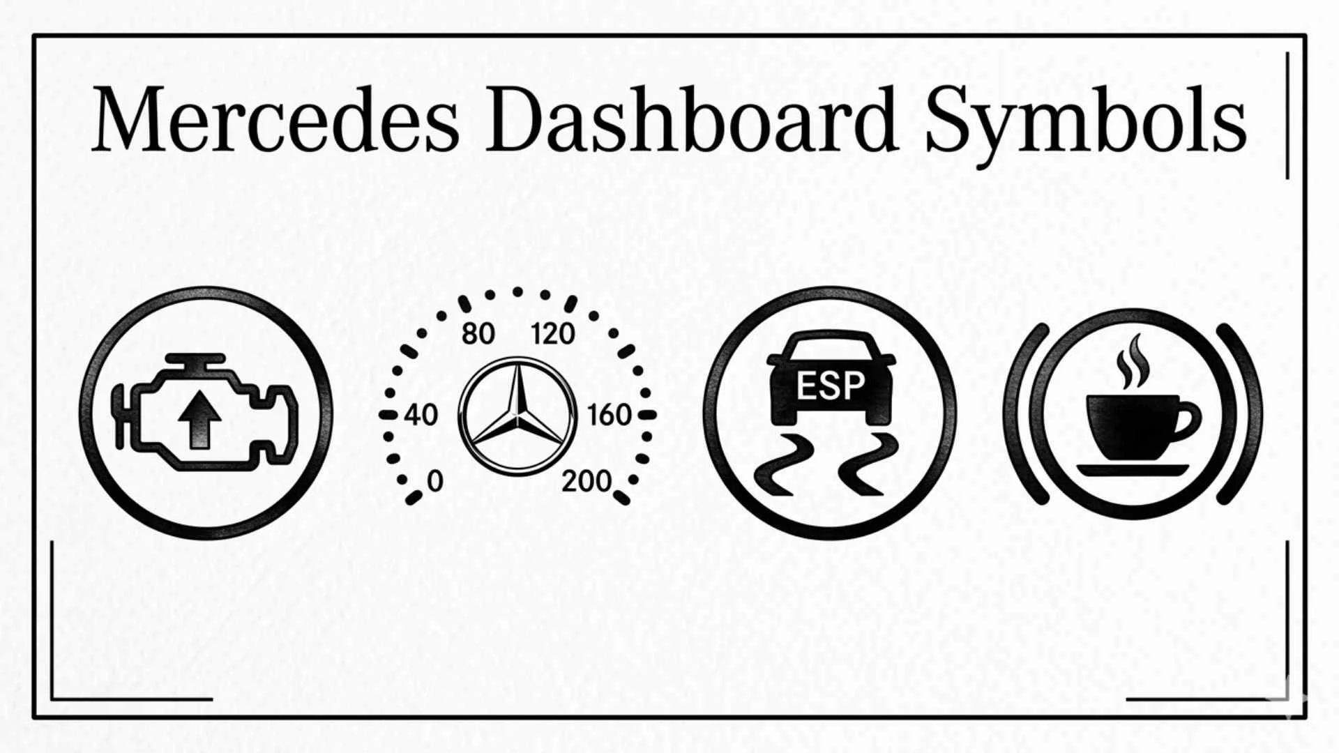 Mercedes Dashboard Symbols