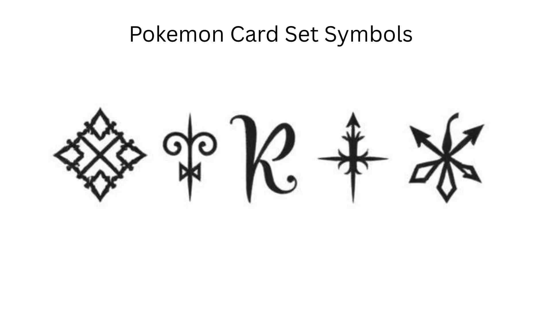 Pokemon Card Set Symbols