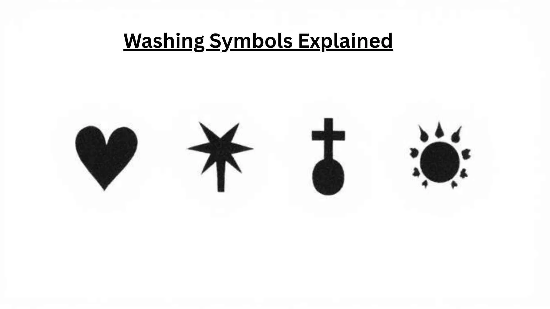 Washing Symbols Explained